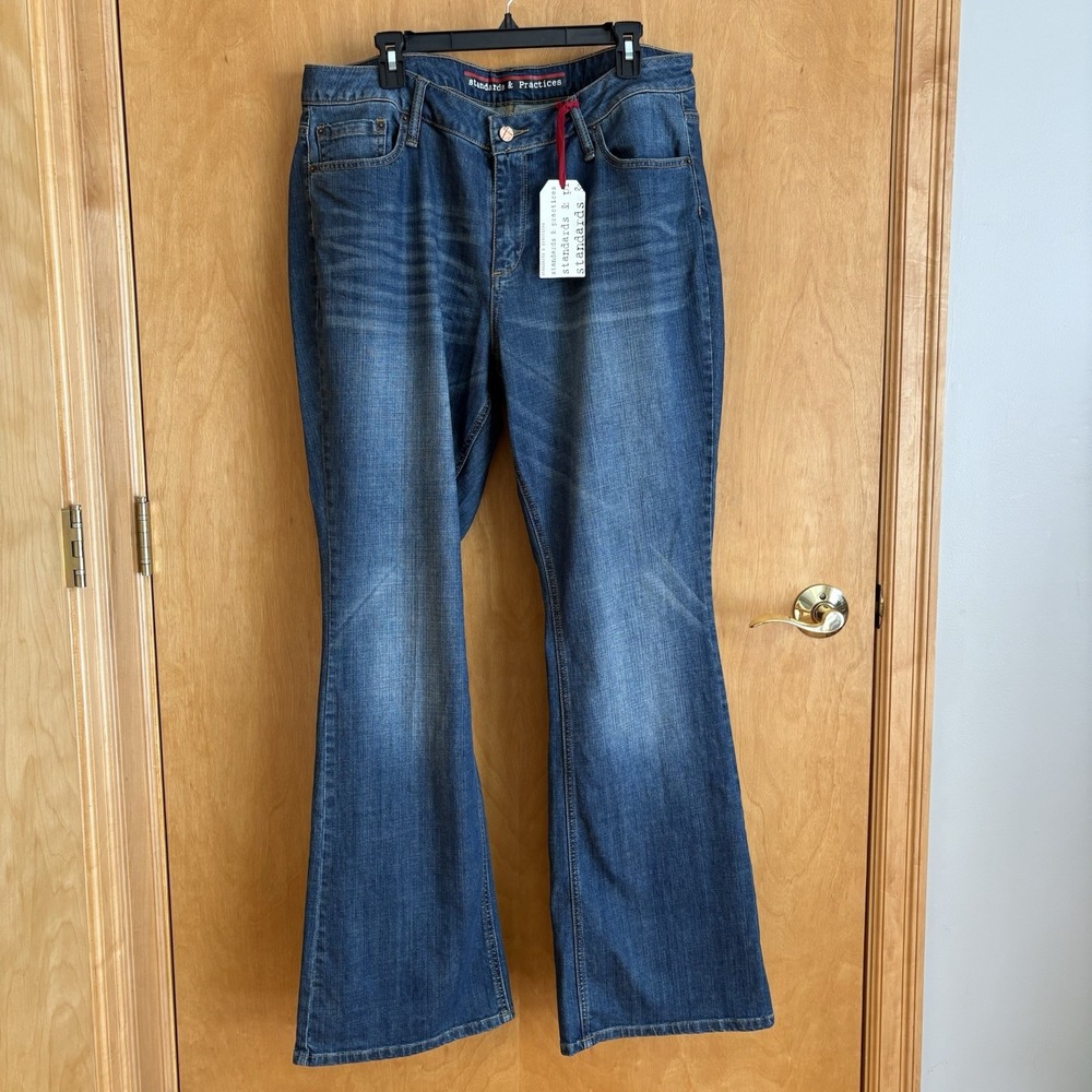 Standards And Practices Clarice Mid rise Bootcut Plus Size 20 NWT